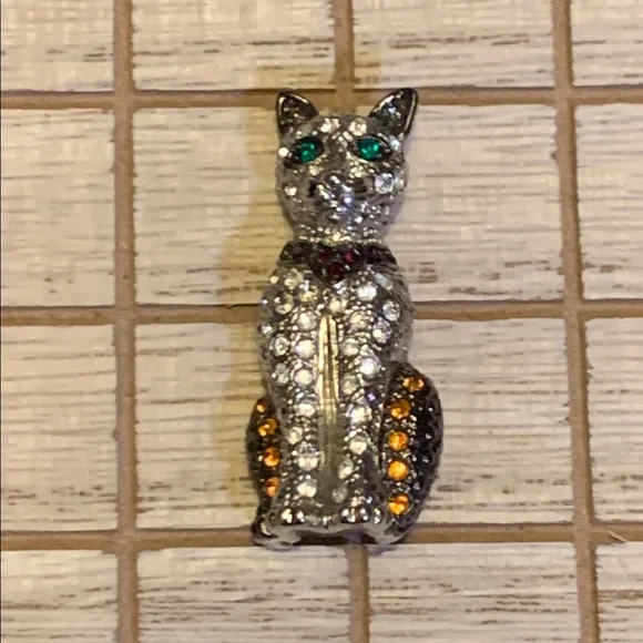 Vintage Cat Brooch - Picture 3 of 4